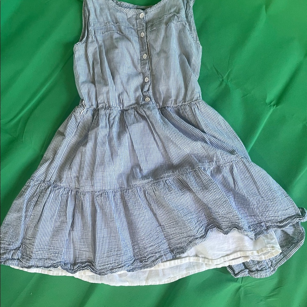Gap Girl’s size 12 Pinstripe Ruffle dress